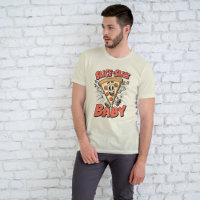 Slice Slice Baby Funny Pizza Pun Retro 90s