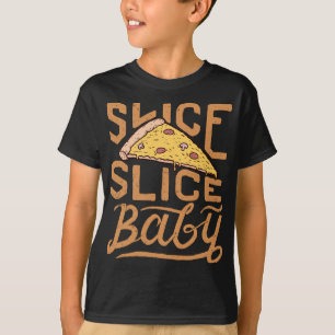Slice Slice Baby Funny Vintage Pizza Lover Italian T-Shirt
