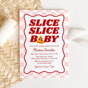 Slice Slice Baby Italian Pizza Baby Shower Invitation