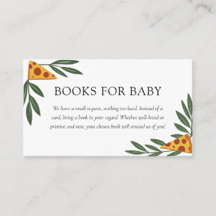 Slice Slice Baby Pizza Baby Shower Books Enclosure Card