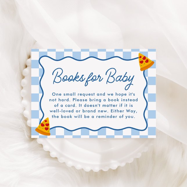 Slice Slice Baby Pizza Baby Shower Books for Baby Enclosure Card (Creator Uploaded)