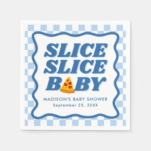 Slice Slice Baby Pizza Baby Shower Napkin