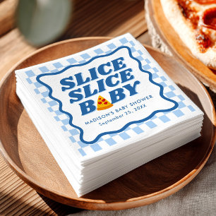Slice Slice Baby Pizza Baby Shower Napkin