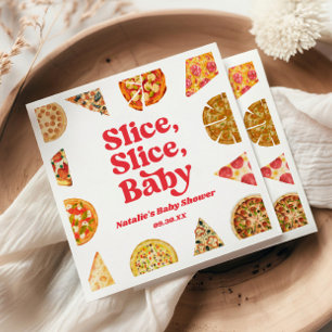Slice, Slice, Baby! Pizza Baby Shower Napkin