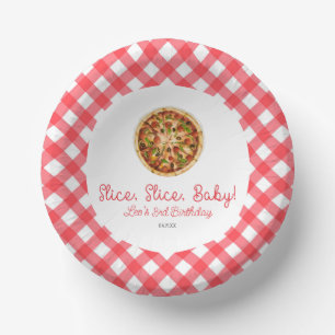 Slice, Slice, Baby! Pizza Birthday Party Paper Plate