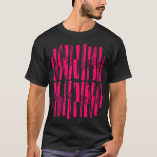 Sliced and Diced - Neon Red on Dark T-Shirt