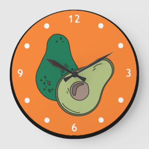 Sliced Avocado Wall Clock