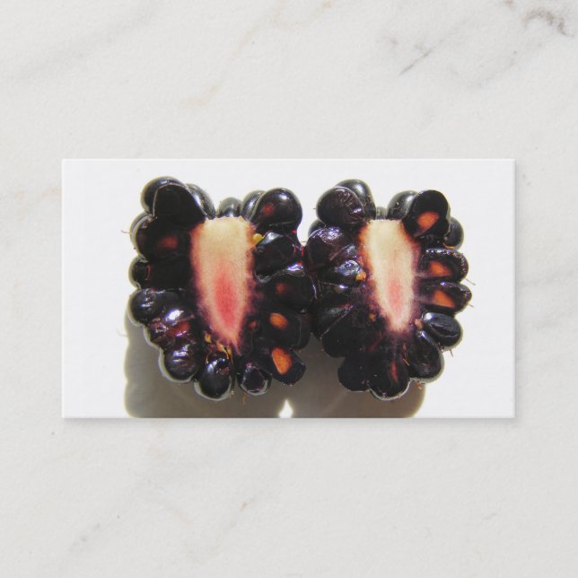 Sliced Blackberry ~ biz card (Front)
