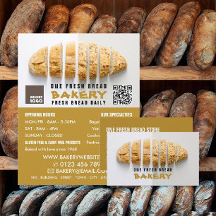Sliced Bread Loaf, Bakery Business Card