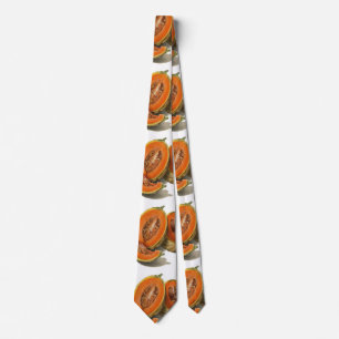 Sliced cantaloupe melon illustration tie