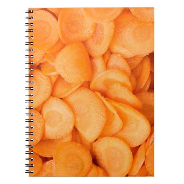 Sliced carrot pattern notebook (Front)