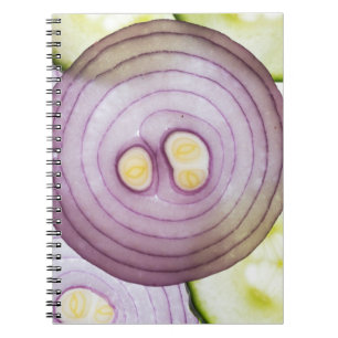 Sliced Onions Spiral Notebook
