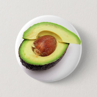 Sliced Open Avocado 6 Cm Round Badge