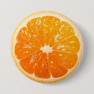 Sliced Orange 7.5 Cm Round Badge