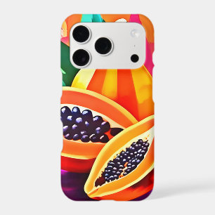 Sliced Papaya Pop Art