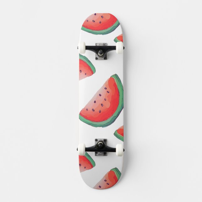 Sliced watermelon  skateboard (Front)