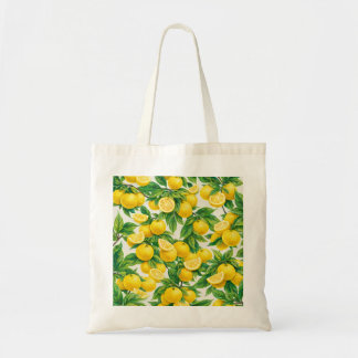 Sliced Yuzu Citrus Fruit Pattern Tote Bag