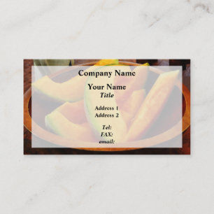 Slices Cantaloupe Business Card