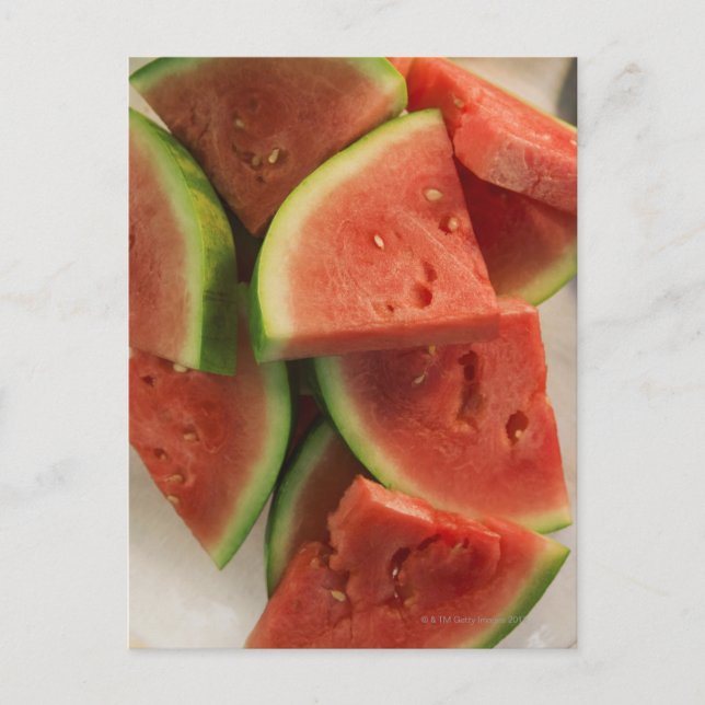 Slices of watermelon postcard (Front)