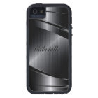 Slick Black Design Brushed Aluminium Look