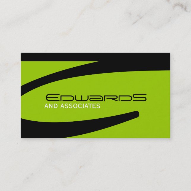 Slick  Masculine Business Cards (Front)
