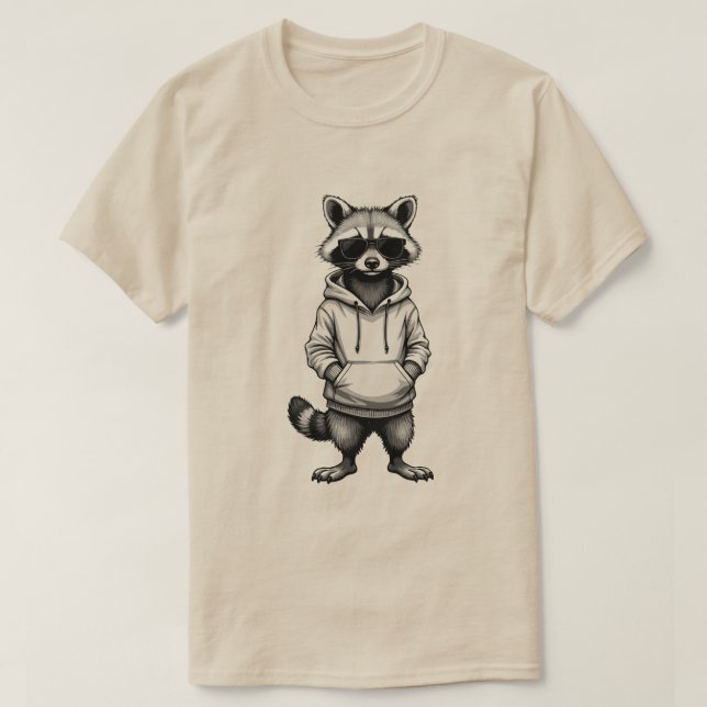 Slick Racoon Easter Shirt: Boys & Men’s Cool Tee (Design Front)