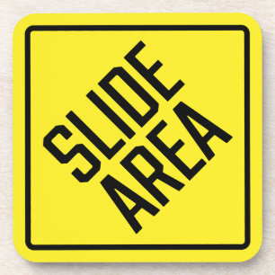 Slide Area Hard Plastic Coaster