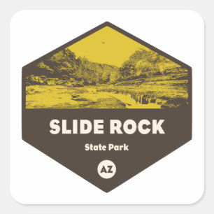 Slide Rock State Park Arizona Square Sticker