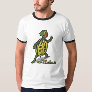 Slider the Turtle Ringer T-Shirt