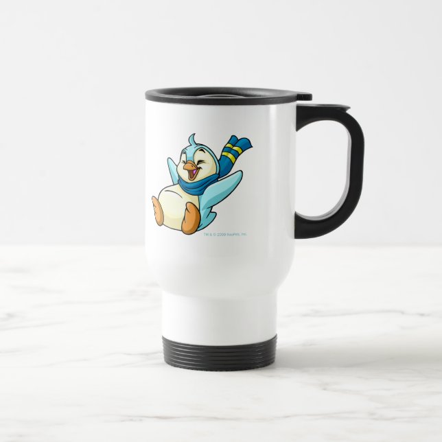 Sliding blue Bruce Travel Mug (Right)