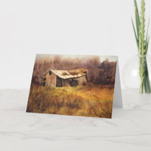 "Sliding Down" Country Roads Greeting Card