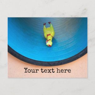 Sliding Rubber Chicken Postcard
