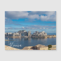  Sliema harbor and skyscrapers in Malta