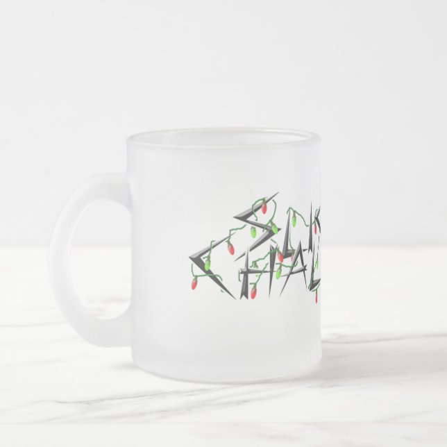 Slightly Challenged Christmas Lights Mug (Left)