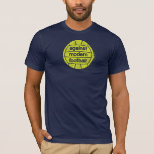Slightly Smaller Against Modern Football logo T-Shirt