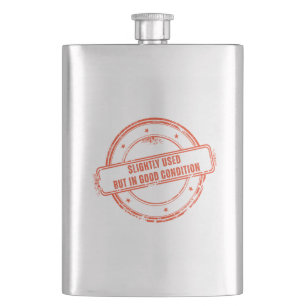 Slightly Used But In Good Condition Funny Stamp Hip Flask