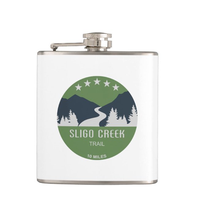 Sligo Creek Trail Hip Flask (Front)