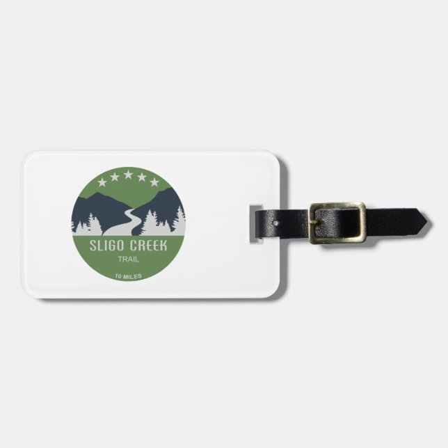 Sligo Creek Trail Luggage Tag (Front Horizontal)