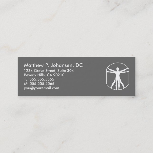 Slim Chiropractic Business Cards (Front)