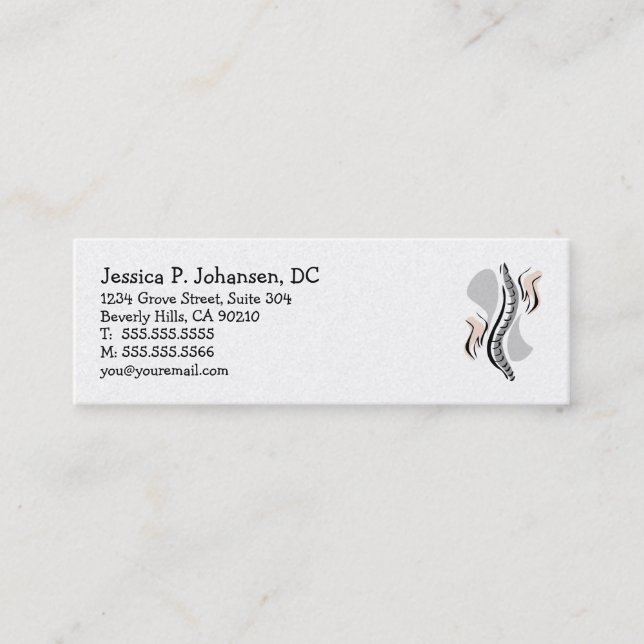 Slim Chiropractic Business Cards (Front)