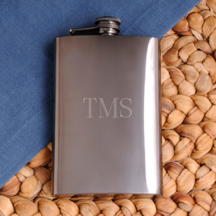 Slim Gunmetal Stainless Steel 8 oz. Flask
