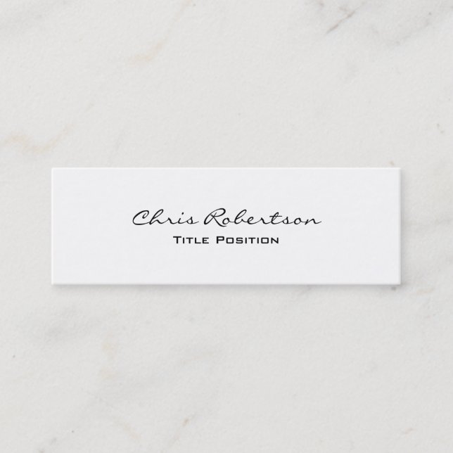 Slim Modern Trendy Stylish Business Card (Front)