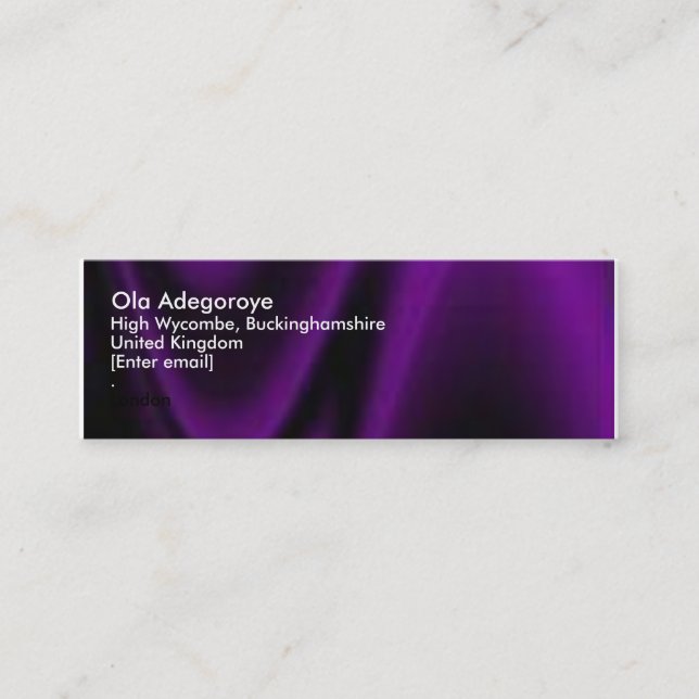 Slim small calling card (Front)