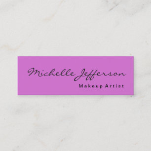 Slim Stylish Orchid Purple Artist Business Card