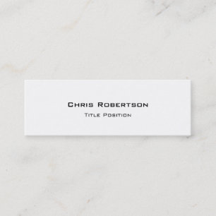 Slim Trendy Minimalist Charming Business Card