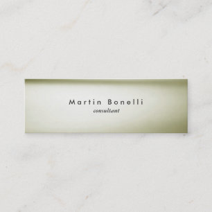 Slim Unique Modern Minimalist Plain Simple Mini Business Card