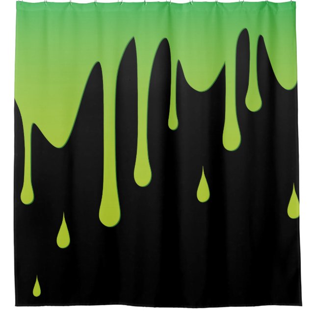 Slime dripping shower curtain (Front)