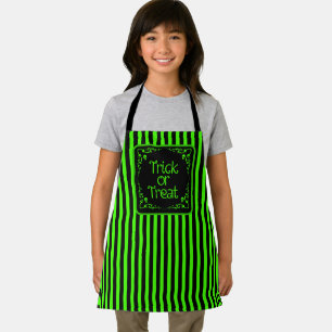 Slime Green Trick or Treat  Apron
