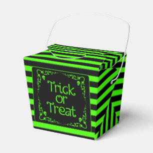 Slime Green Trick or Treat  Favour Box