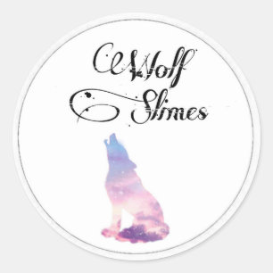 Slime logo classic round sticker